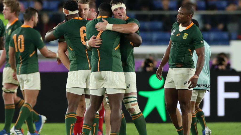 South Africa celebrate