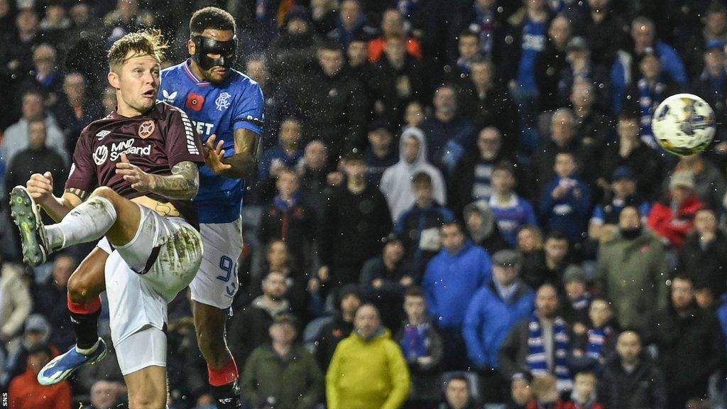 Danilo scores for Rangers against Hearts