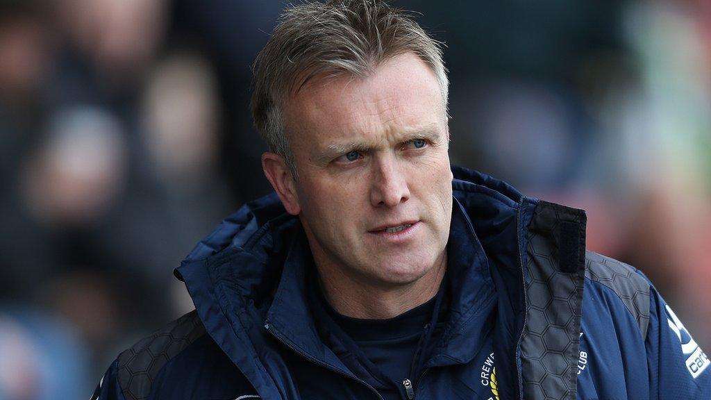 Crewe manager Steve Davis