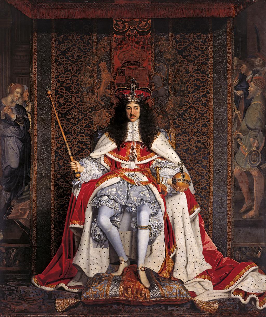 Charles II in Coronation Robes, by John Michael Wright (1661-6)