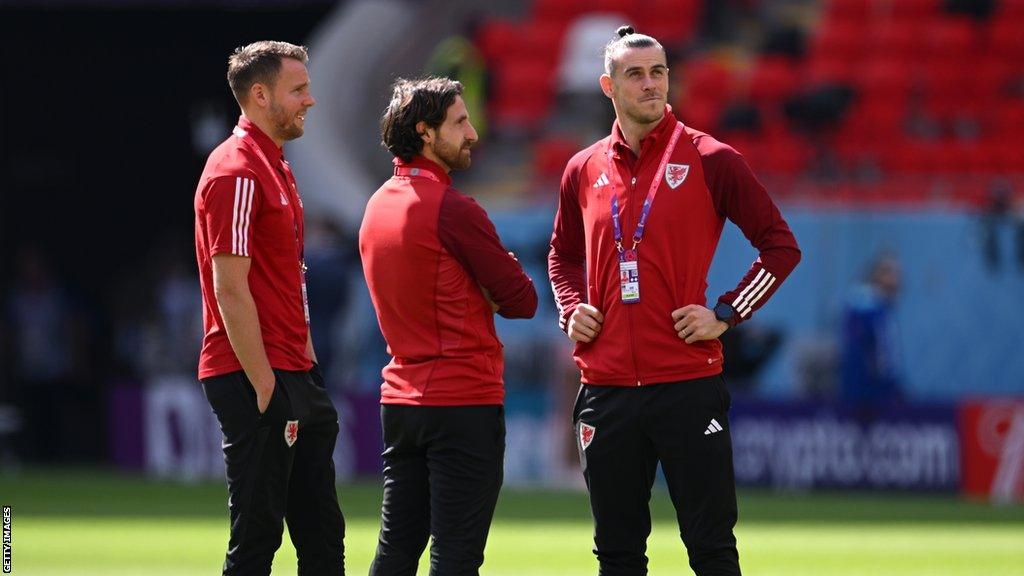 Chris Gunter, Joe Allen and Gareth Bale