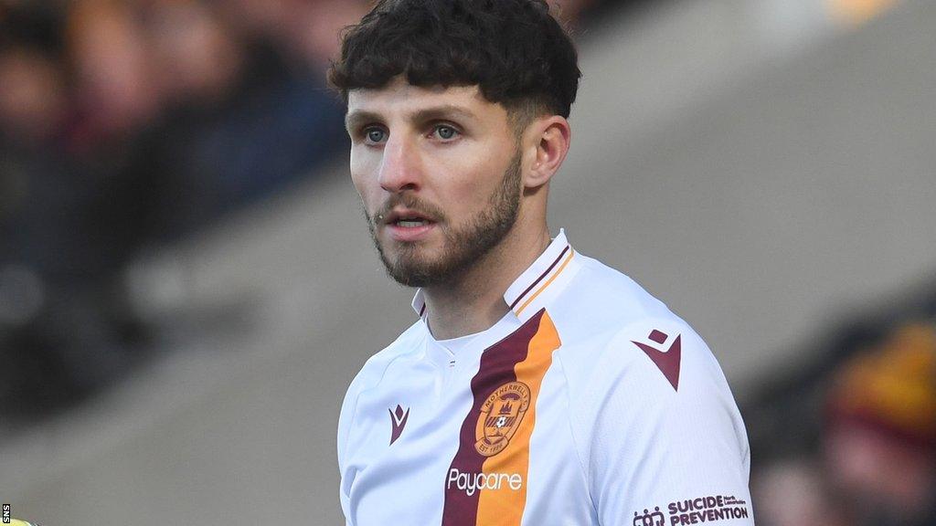 Matt Penney playing for Motherwell