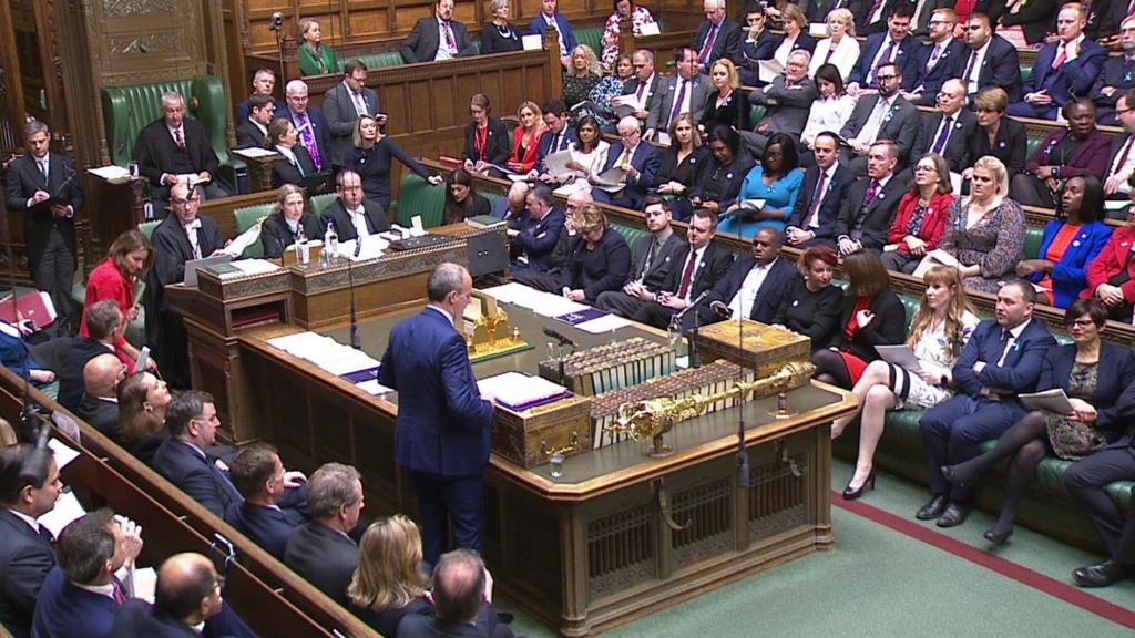 Raab at despatch box