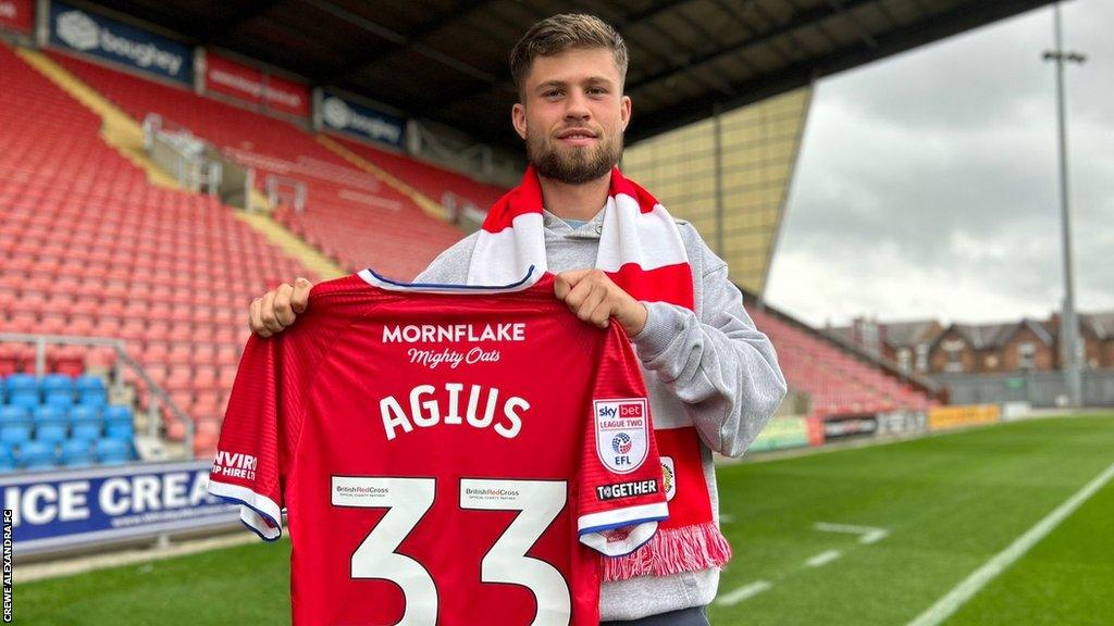 Crewe were keen to tie Calum Agius to a new deal