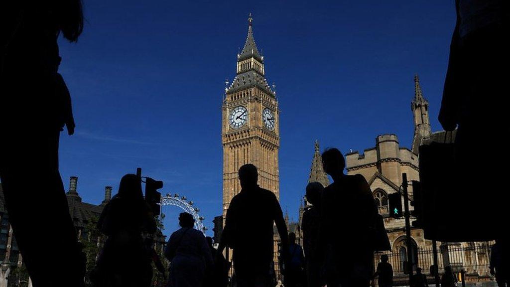 shadows outside big ben