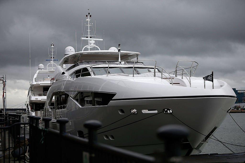 Yacht at quayside