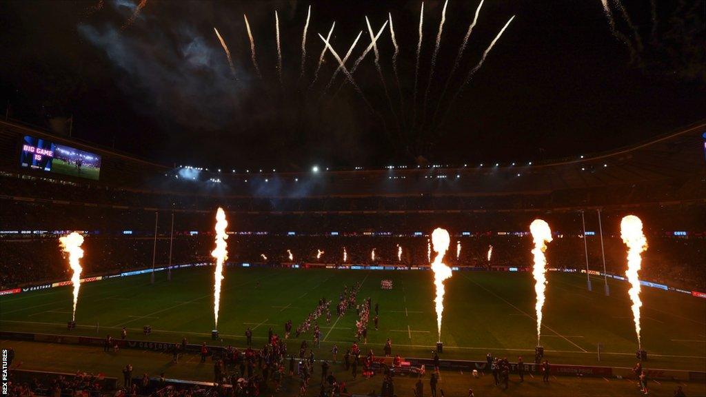 Fireworks at Twickenham for Big Game 15