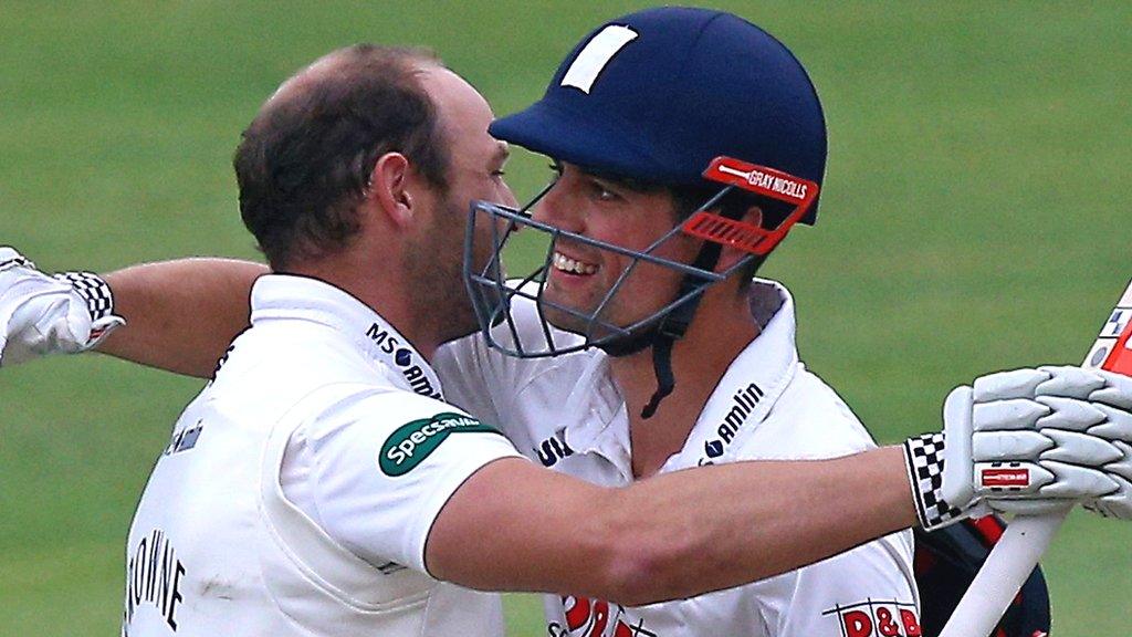 Alastair Cook and Nick Browne