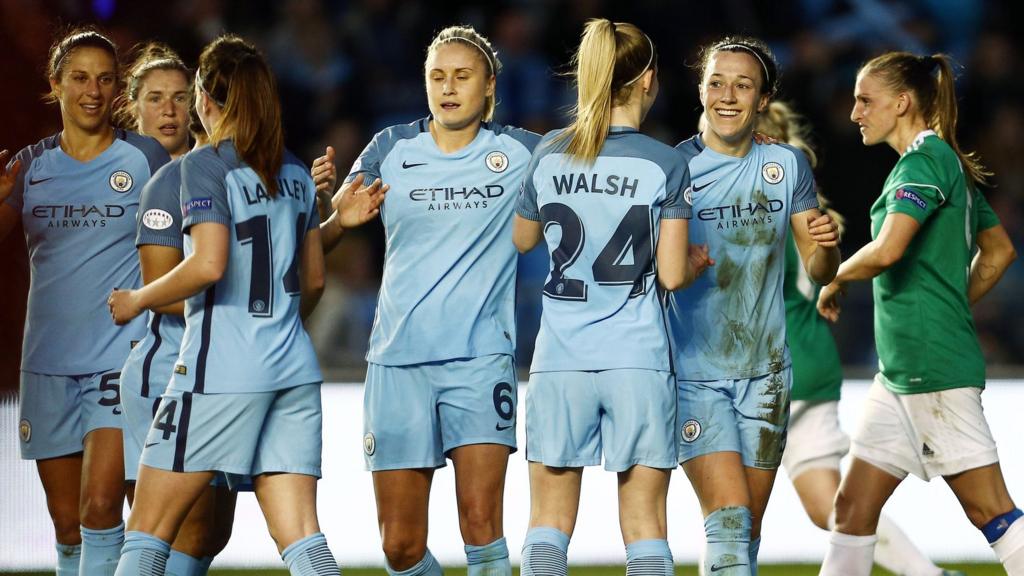 Man City Women celebrate