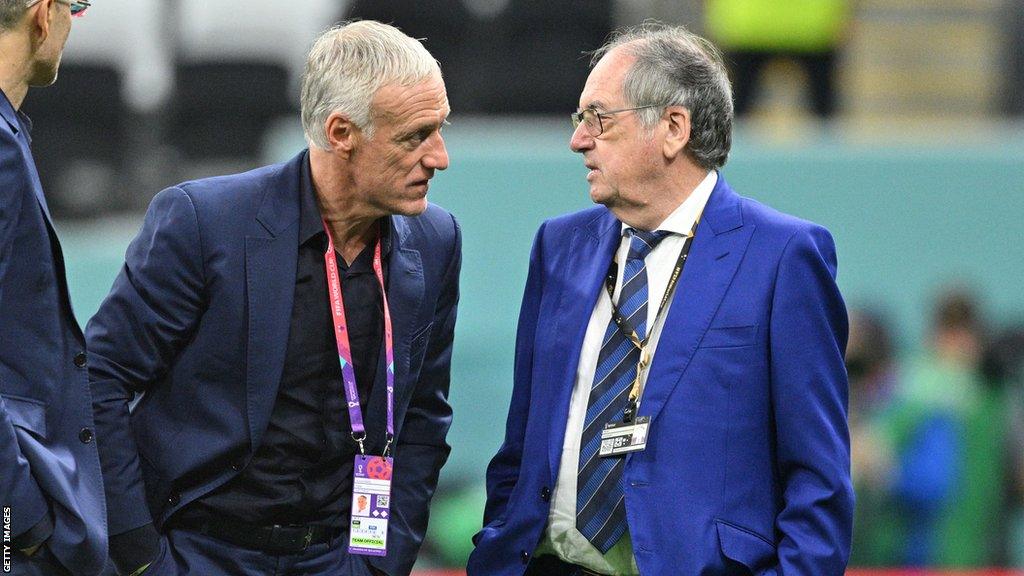 Didier Deschamps and Noel le Graet