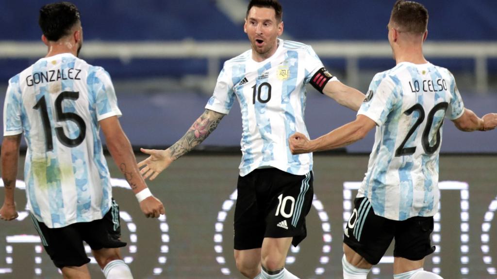 Messi celebrates