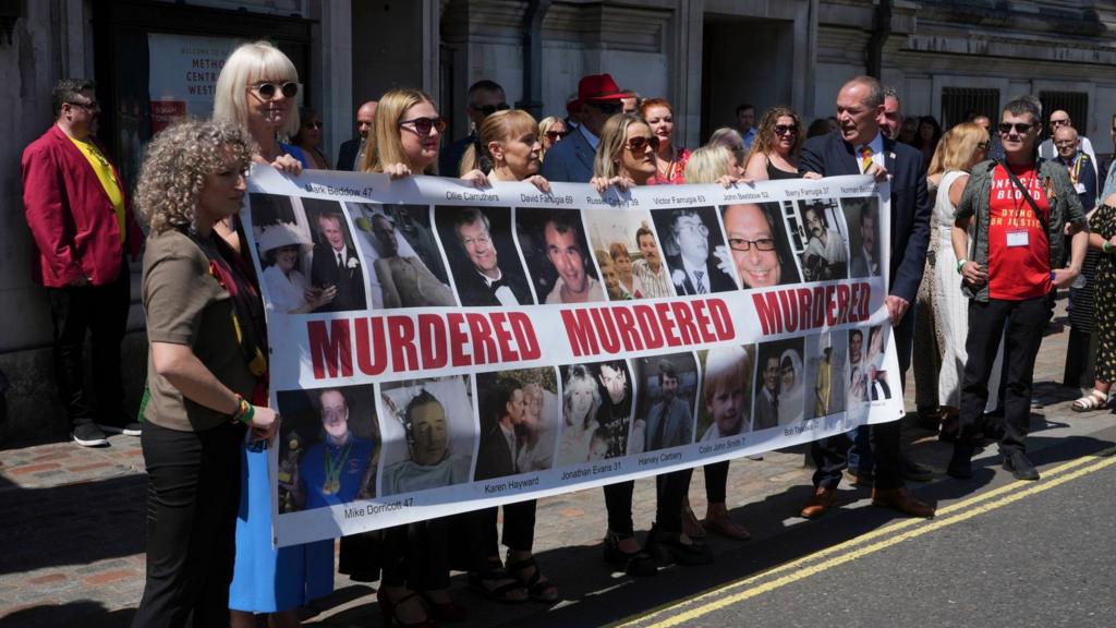 Victims outside Methodist Hall