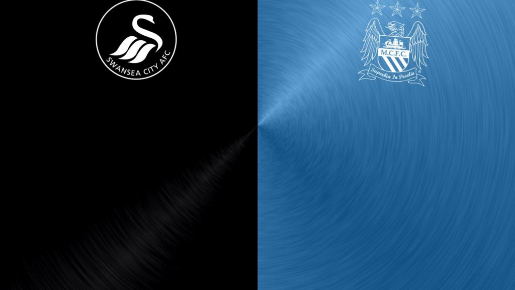 Swansea v Manchester City badges