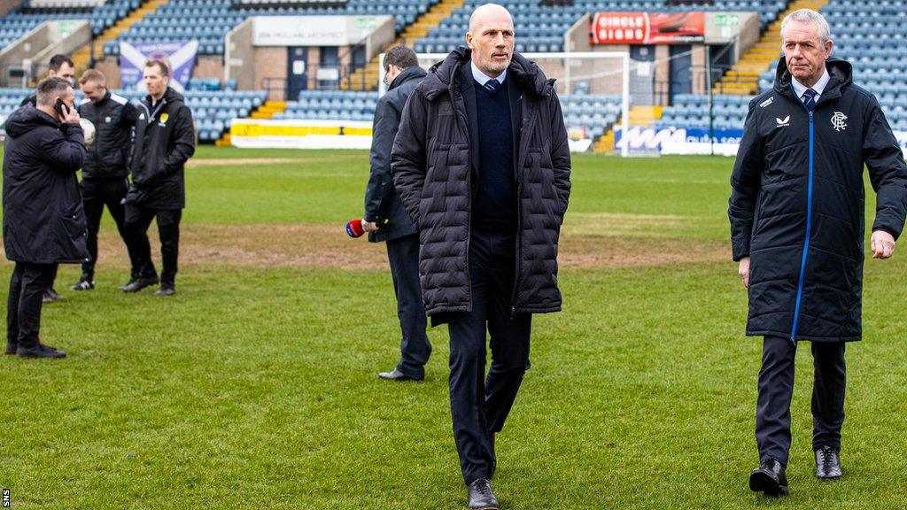 Rangers manager Philippe Clement at Dens Park