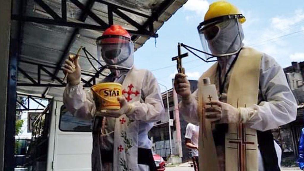 Priests in PPE