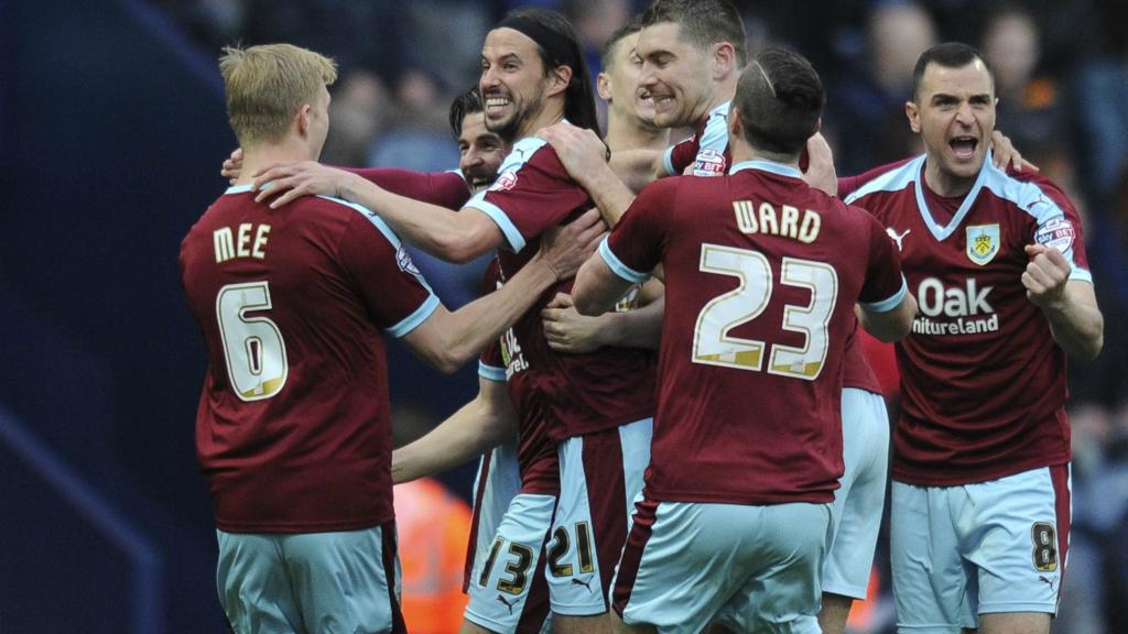 Burnley celebrate goal