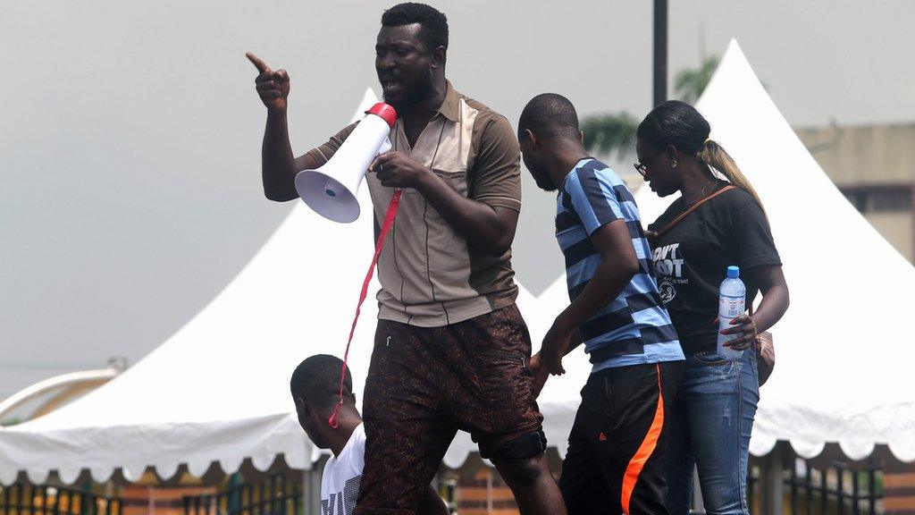 Anti-Sars protest in Lagos