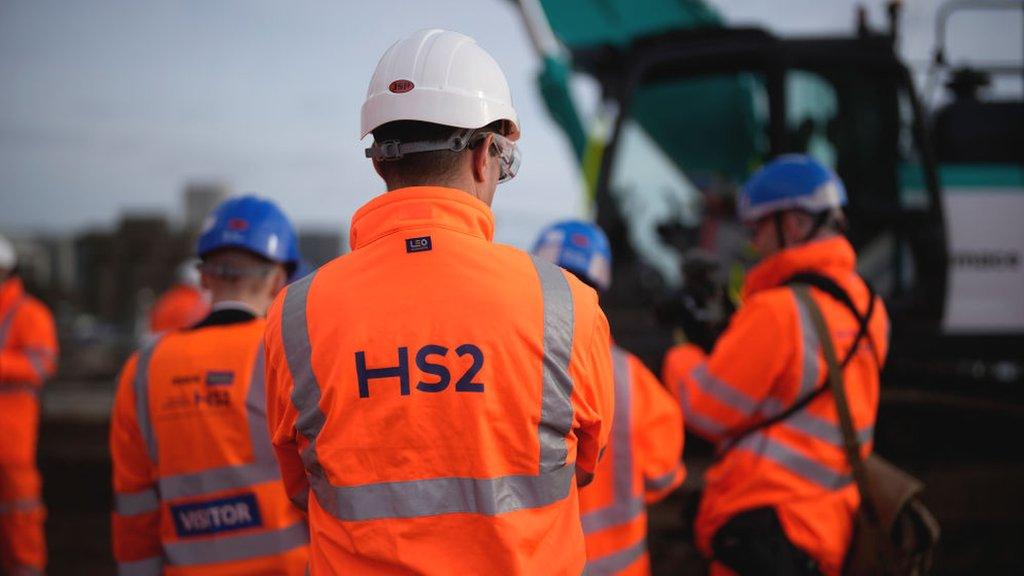 HS2 construction worker