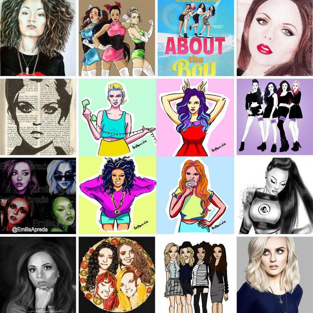 Fan portraits of Little Mix