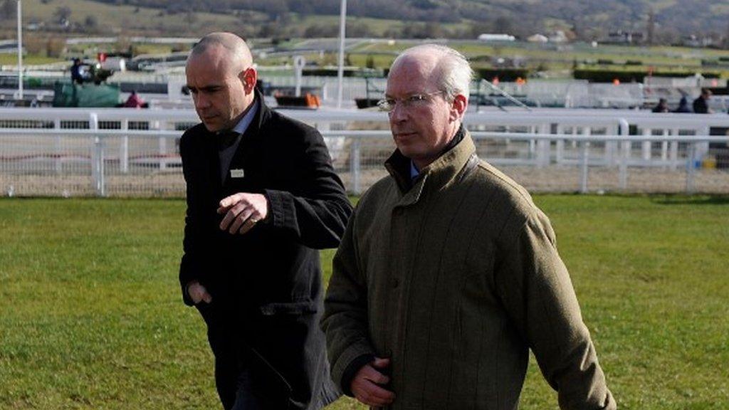 Cheltenham managing director Ian Renton (right)