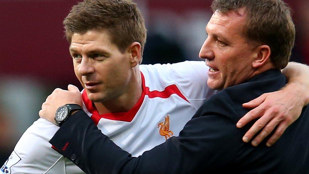 Steven Gerrard and Brendan Rodgers