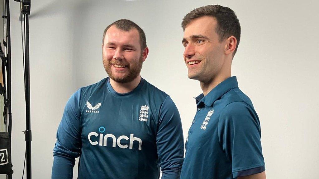 Joel Harris (left) and Jake Oakes (right) from England's Deaf Team