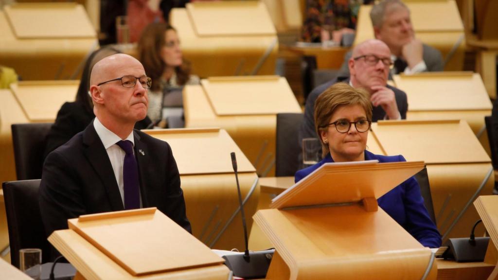 John Swinney and Nicola Sturgeon