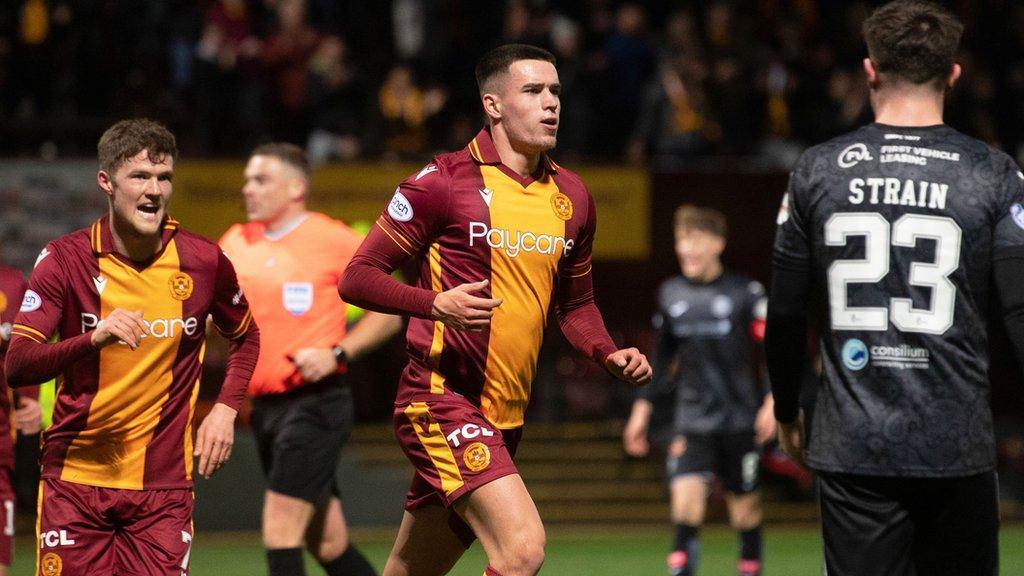 A first professional goal for Johnston, who was a real threat from right-back all evening.