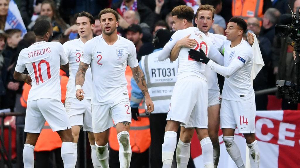 England celebrate