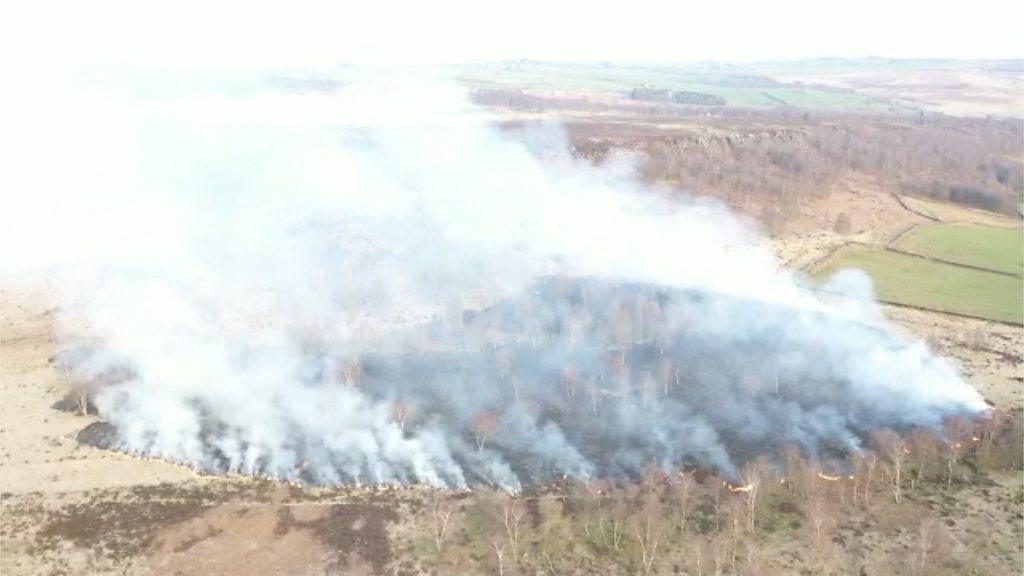 Moorland fire