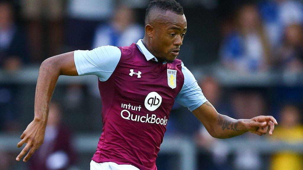 Aston Villa striker Jordan Ayew