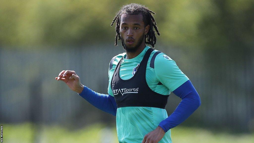 Josh Grant training with Bristol Rovers