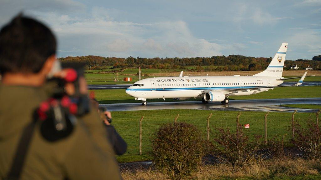 Boeing 737-900 owned by the government of Kuwait