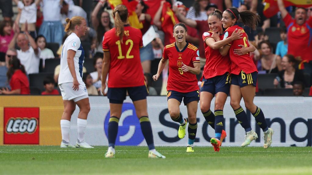 Spain celebrate