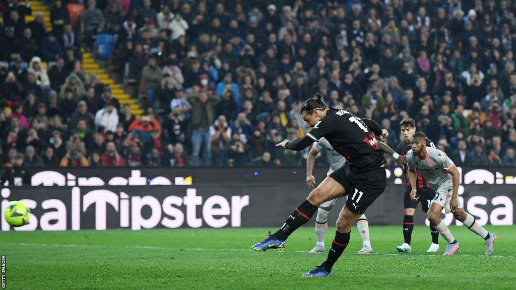 Zlatan Ibrahimovic scores for AC Milan