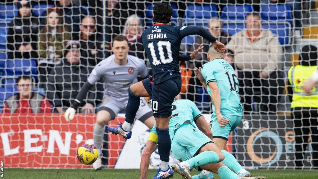 Yan Dhanda drills Ross County into a 2-0 lead