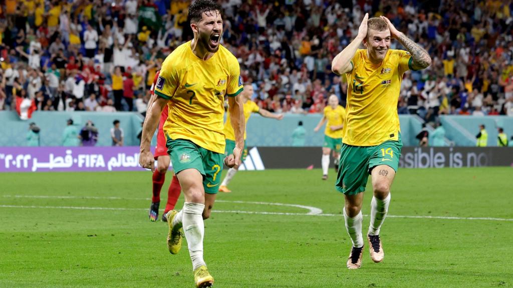 Australia celebrate