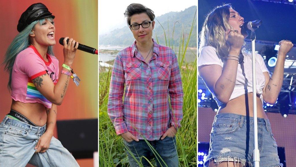 Halsey, Sue Perkins and Miley Cyrus