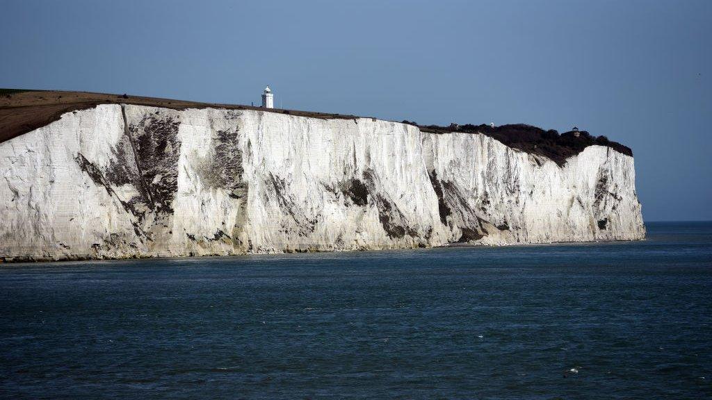 White cliffs of Dover.