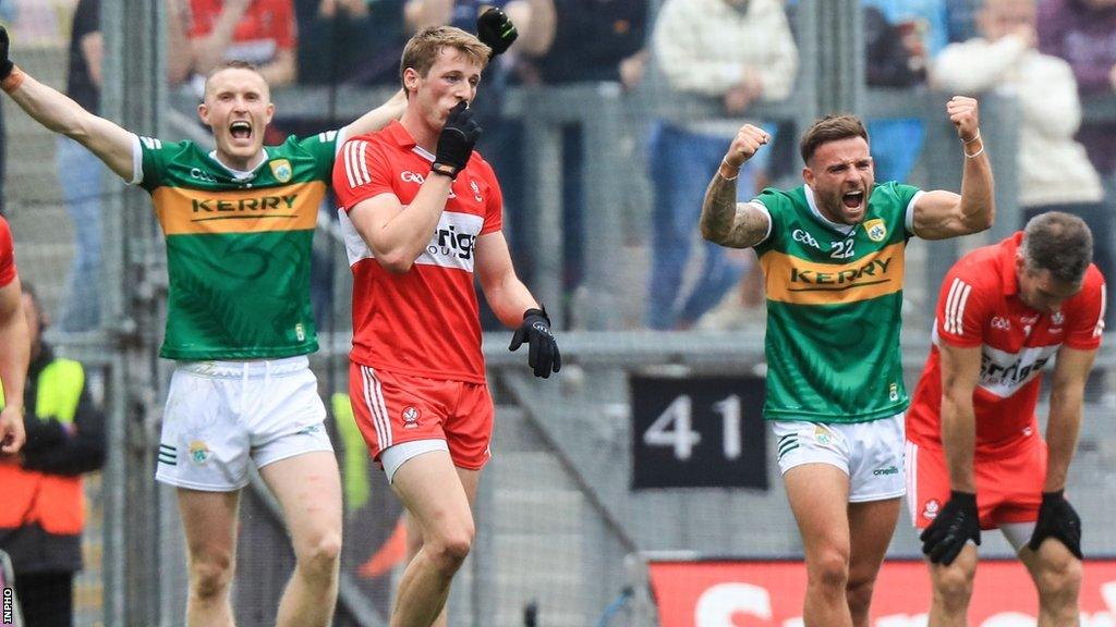 Derry were edged out by Kerry in devastating circumstances in this year's second All-Ireland semi-final at Croke Park