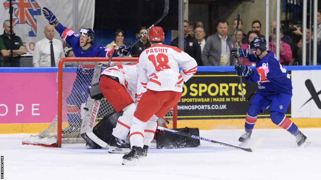 GB celebrate the winning score