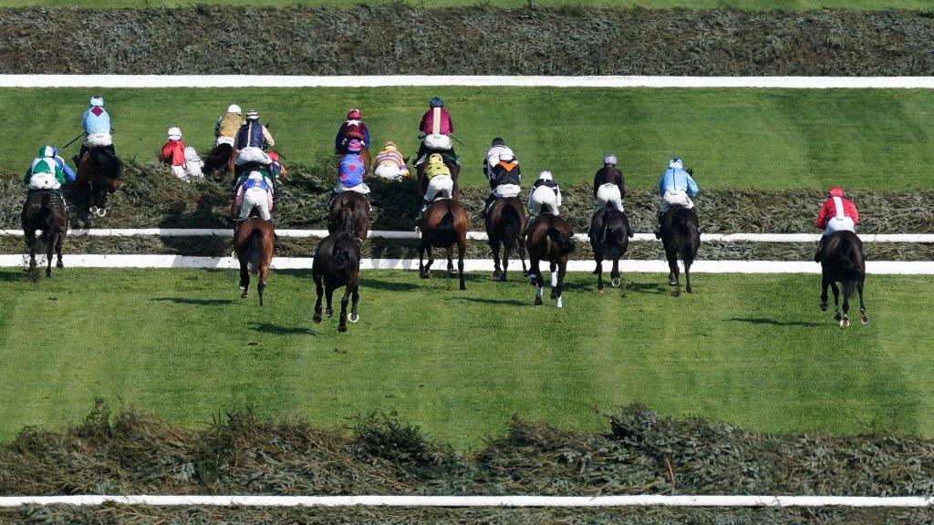 The Foxhunters' Chase is run over the Grand National fences