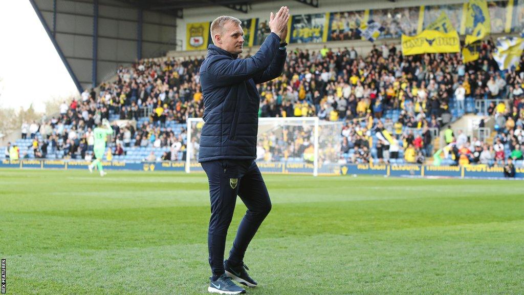 Oxford United head coach Liam Manning says work is already underway to evaluate players and club culture.