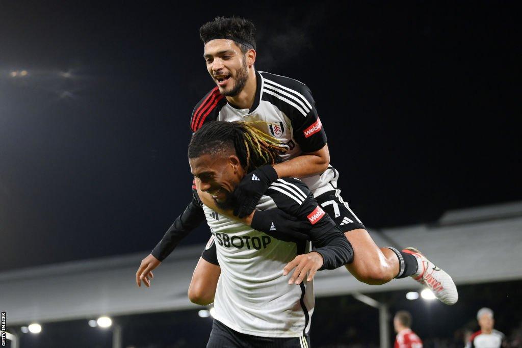 Raul Jimenez and Alex Iwobi