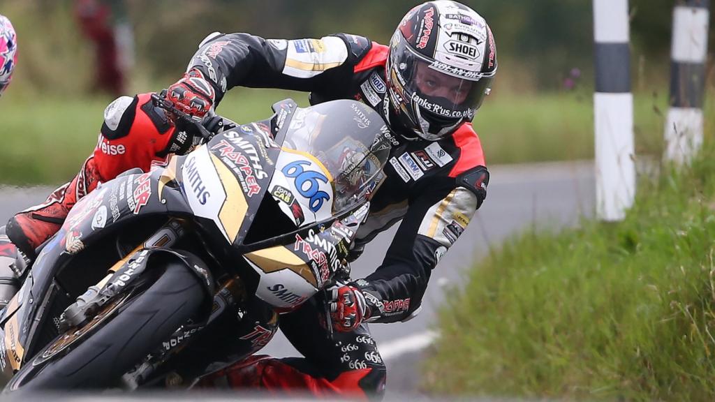 Peter Hickman in action at the 2019 Ulster Grand Prix