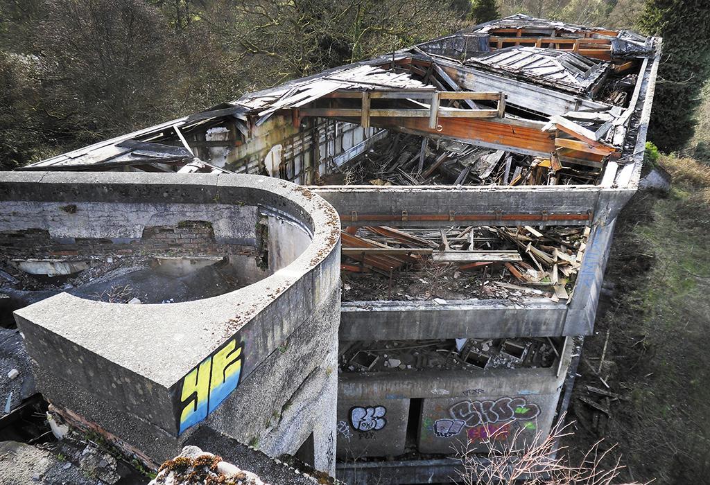 Ruin of St Peter's main teaching block