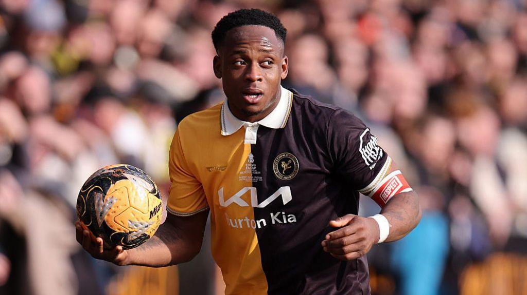 Udoka Godwin-Malife of Burton Albion during the Emirates FA Cup Fourth Round match between Burton Albion and West Ham United.
