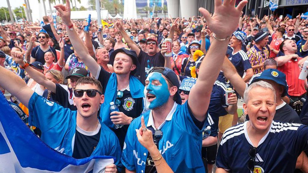 Scotland fans at the World Cup