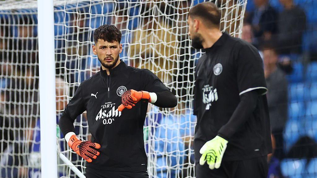 James Trafford and Gianluigi Donnarumma