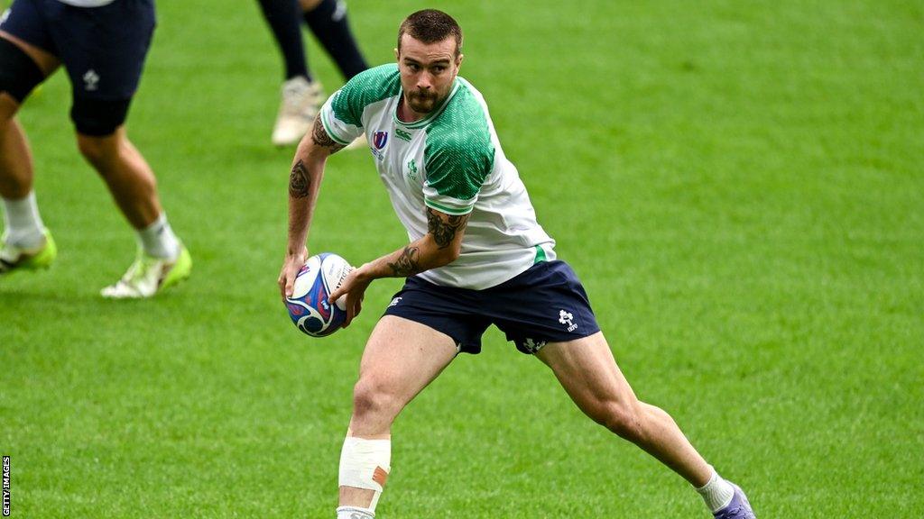 Mack Hansen during Ireland's captain's run